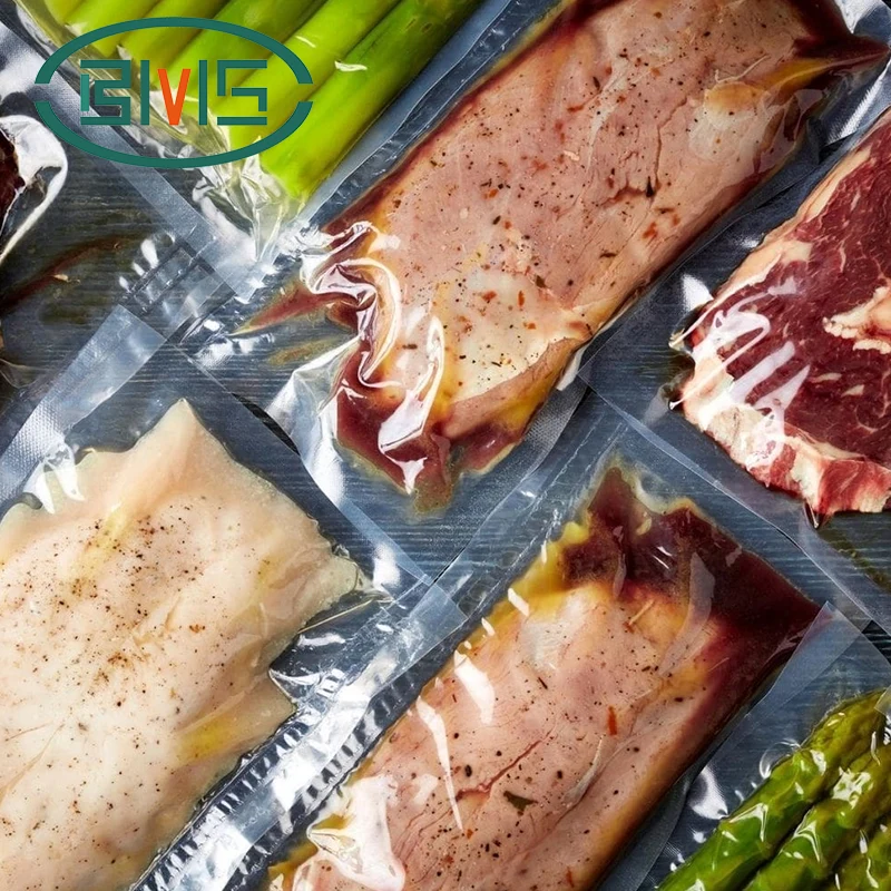 Sacchetto sottovuoto trasparente per alimenti approvato dalla FDA